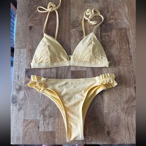 Hollister Yellow Women's bikini Set